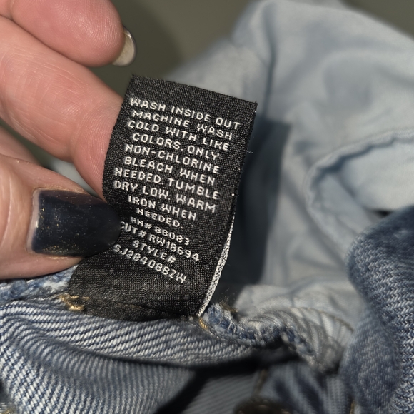 Sincerely Jules Wide Leg Jeans Size 11/30 Medium Wash Baggy Relaxed Fit Denim - Picture 6 of 6